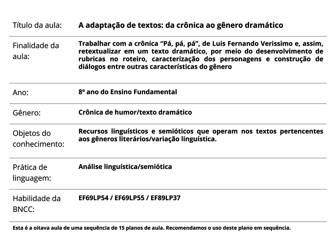 Plano De Aula Ano L Ngua Portuguesa A Adapta O De Textos Da Hot Sex Picture