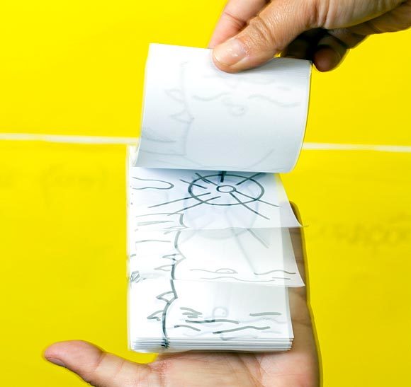 Flipbook e a ilusão de movimento