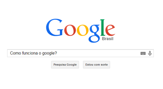 Página do Google. Crédito: Reprodução