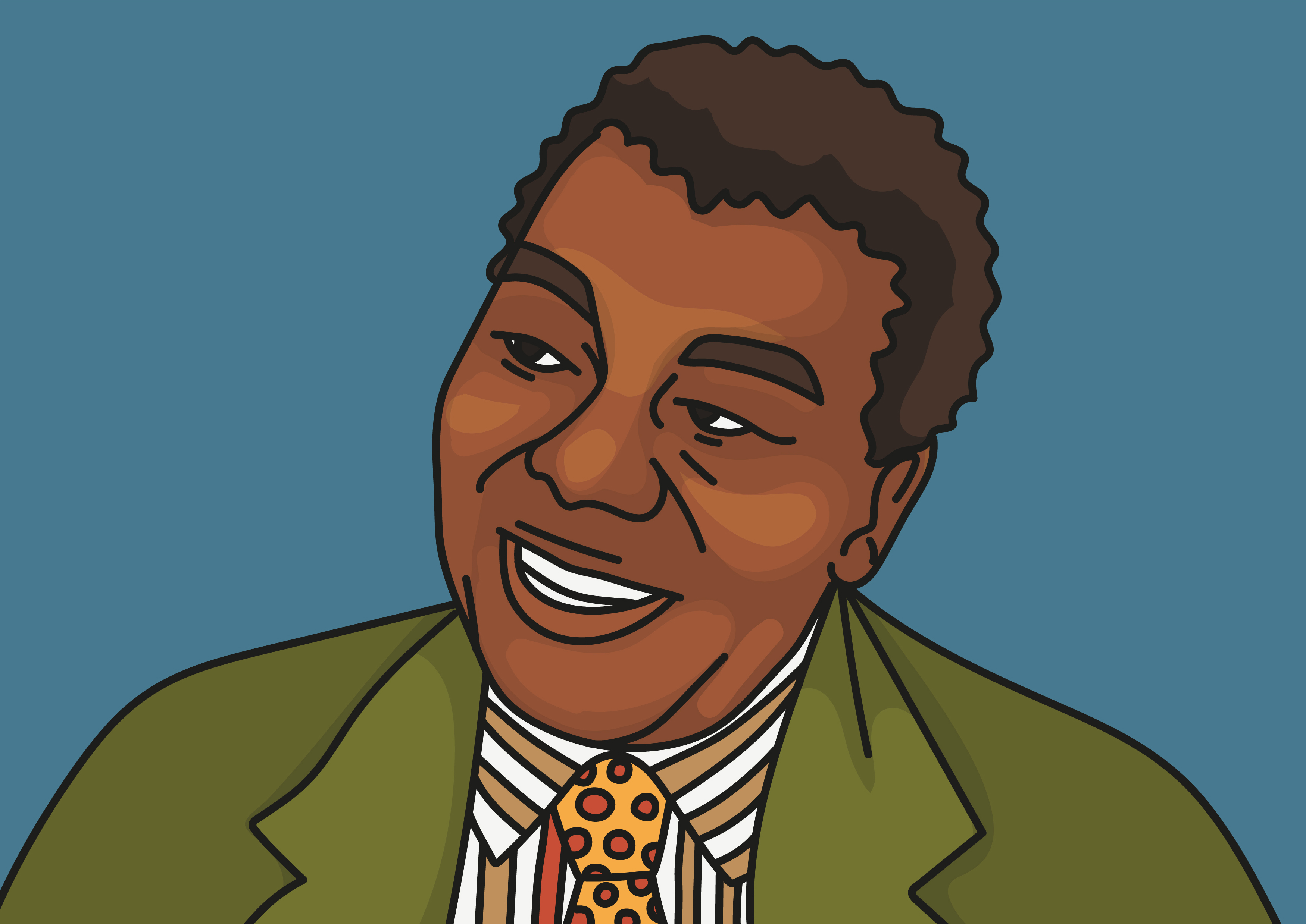 Ilustração de Milton Santos