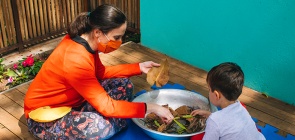 Acolhida: kits individuais para brincadeiras no primeiro dia das crianças na escola