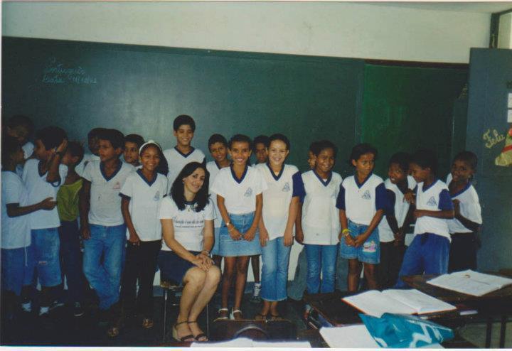 #orgulho de ser professor A professora Nerildes Moreira de Oliveira e sua turma do 5º ano
