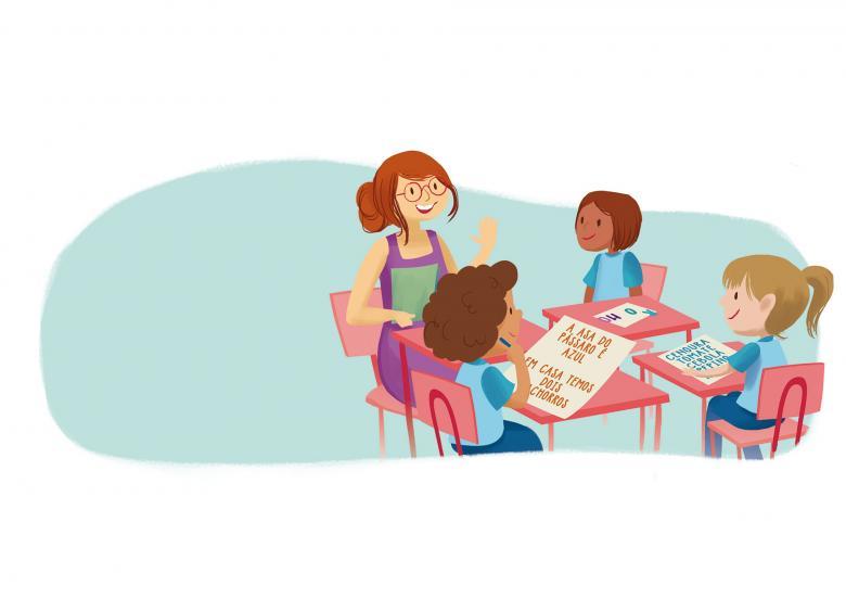 Ilustração sobre leitura
