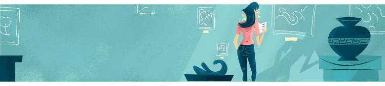 Ilustração de professora em momentos de descanso nas férias