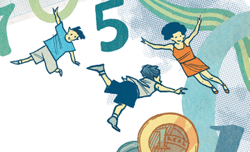 Educação financeira: do meu dinheiro quem cuida sou eu. Ilustração: Olavo Costa