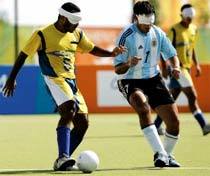 Seleção brasileira de futebol de 5, jogado por deficientes visuais: Campeã