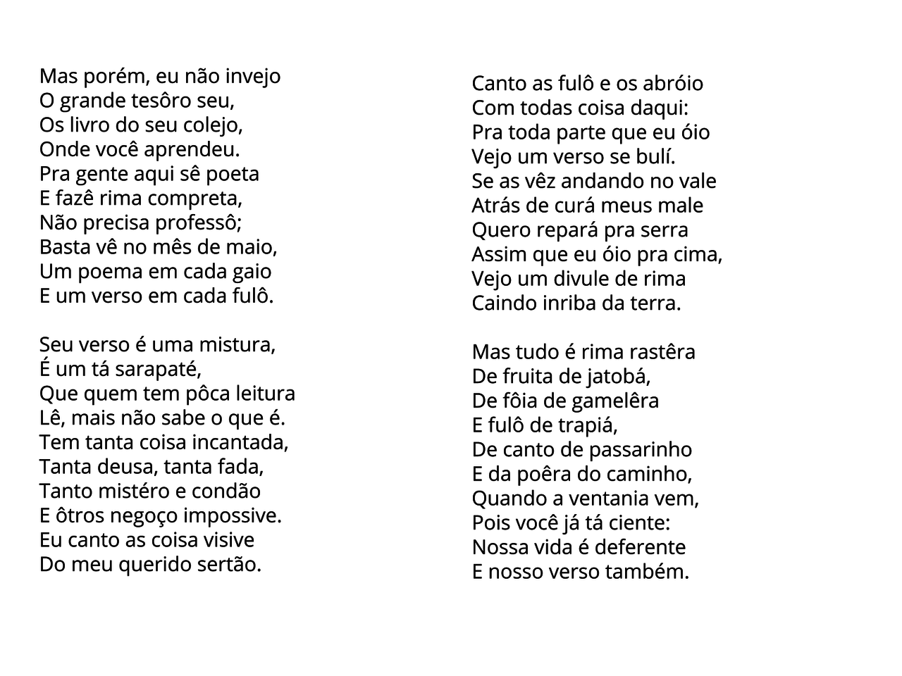 A Leitura Do Poema Nos Informa Que O Cordel