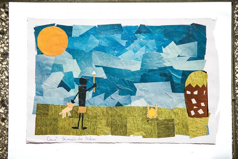 Mosaico sobre sambaquis