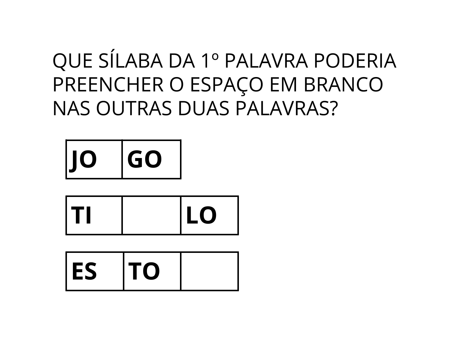 Brincando com as sílabas - Planos de aula - 2º ano - Língua Portuguesa