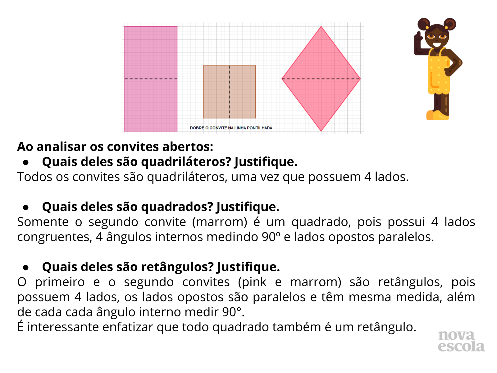 IDENTIFICANDO RET NGULOS, LOSANGOS E QUADRADOS: paralelismo de lados ...