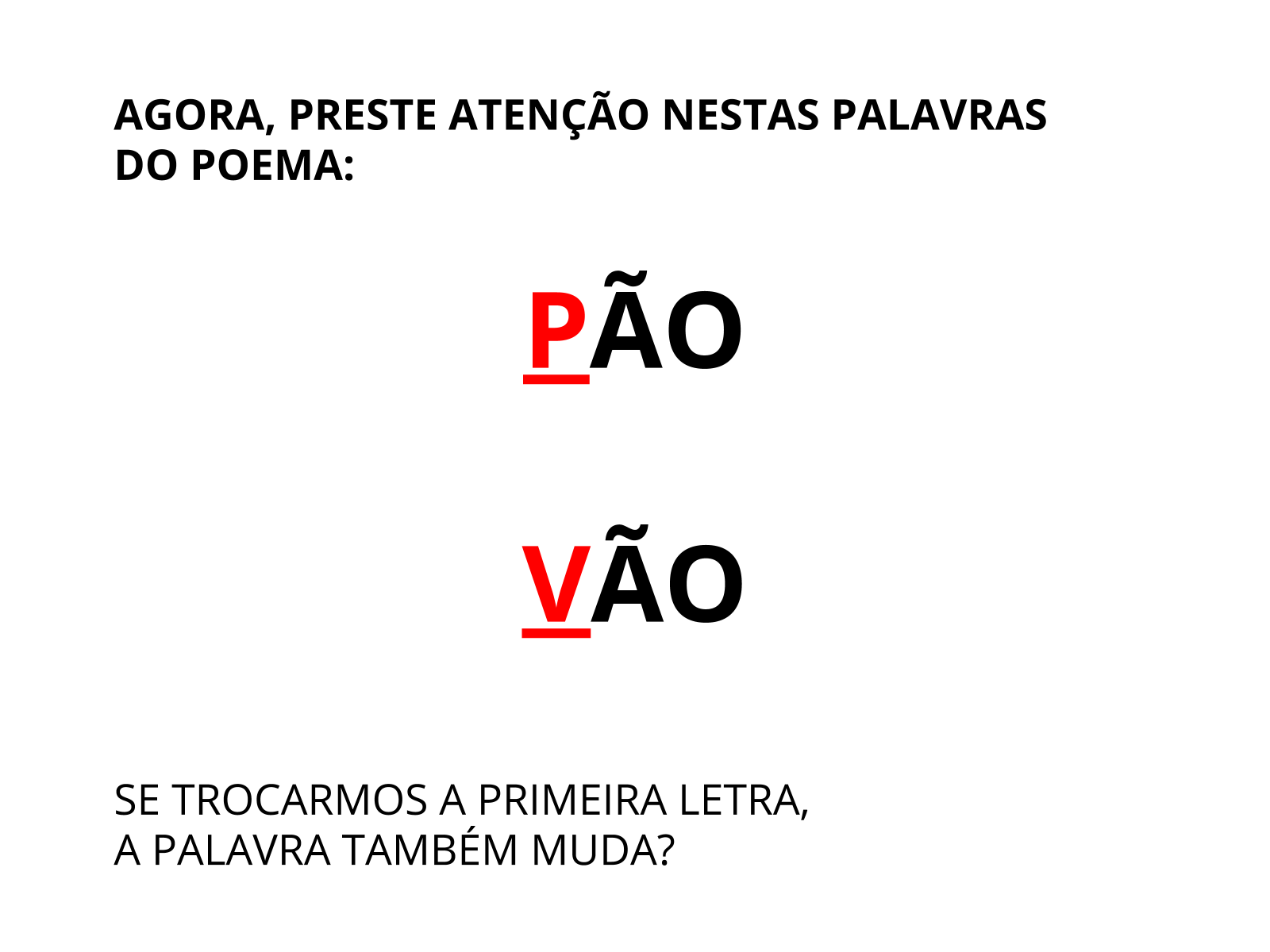 Plano de aula - 1º ano - Palavras dentro de outras palavras