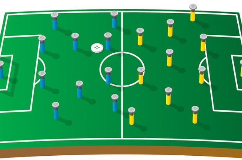 COMO DESENHAR UM CAMPO DE FUTEBOL 