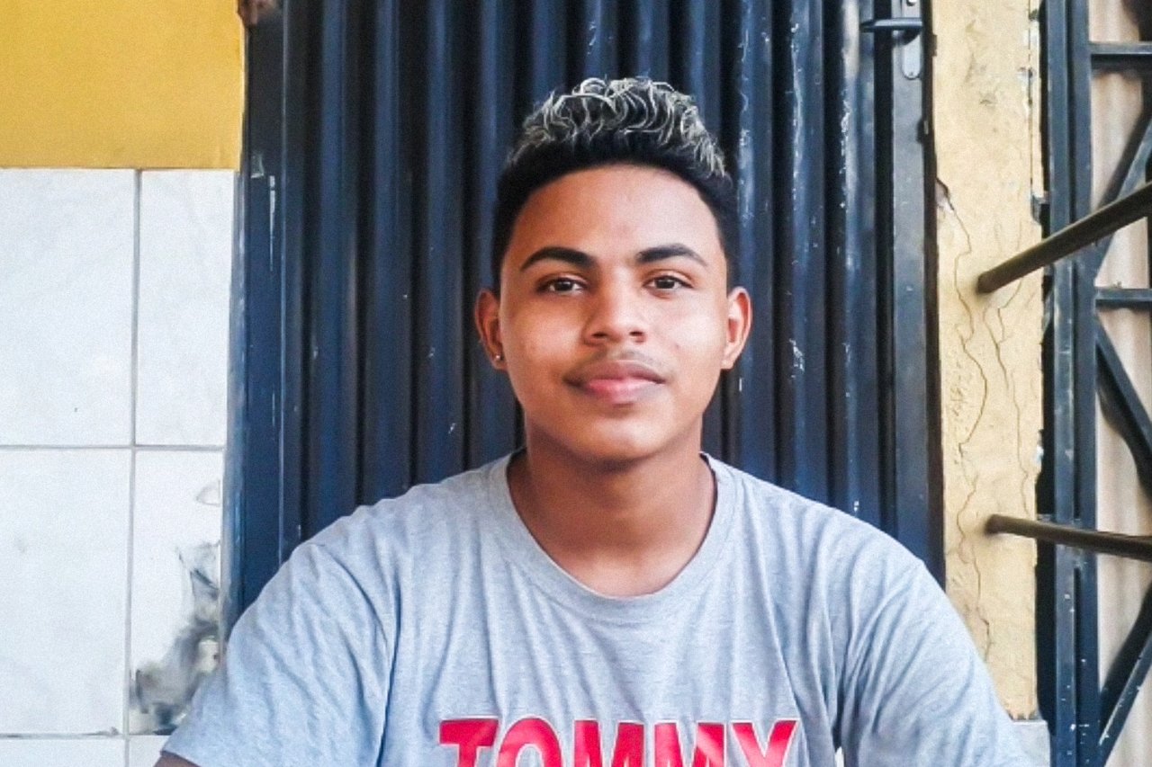 Fotografia feita remotamente via google duo do aluno Wallisson Marinho, estudante do 3º ano do ensino médio na rede estadual do maranhão.