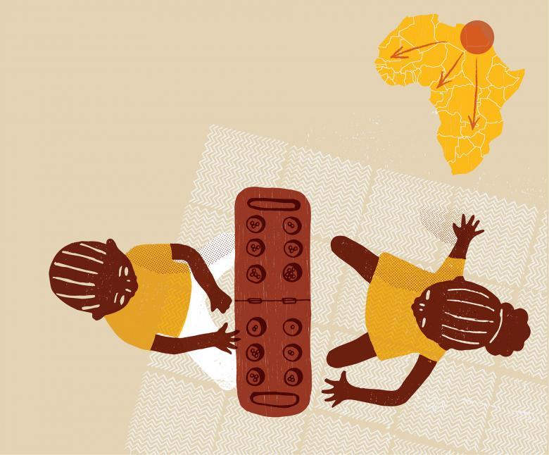 A África e a matemática: jogos de tabuleiro que têm origem africana.