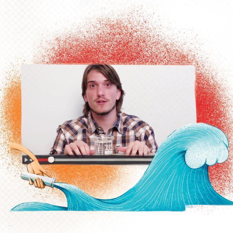 Ilustra da matéria sobre youtubers cientistas