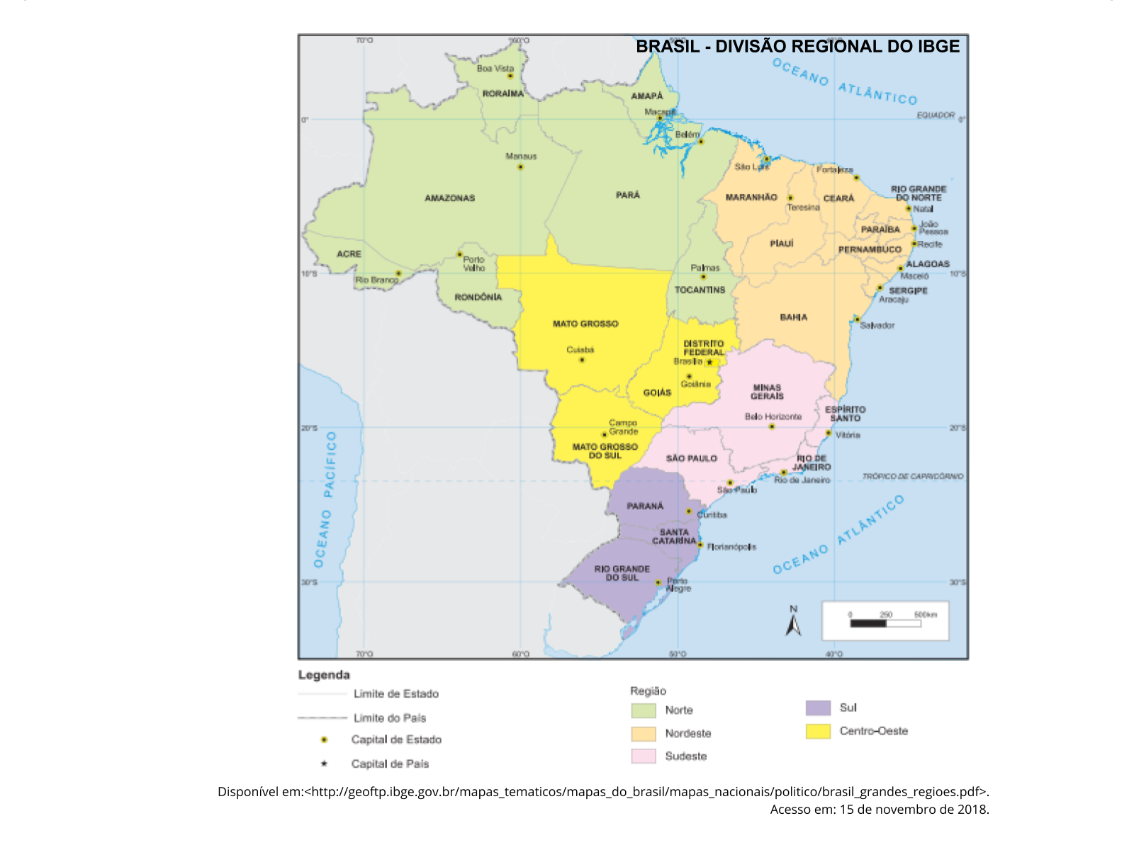 Regiões Do Brasil - IBGE - Planos De Aula - 4º Ano - Geografia