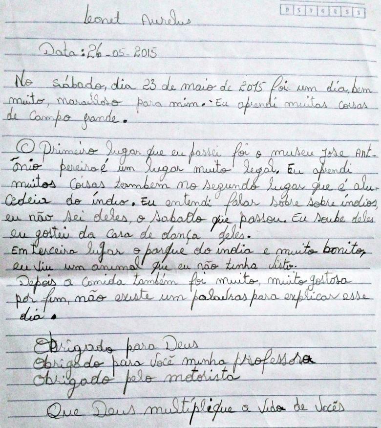 Relatos dos alunos mostram evolução