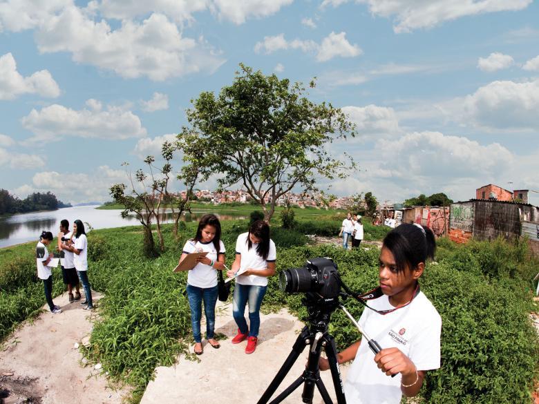 Alunos do Grajaú gravam vídeo sobre a expansão do bairro