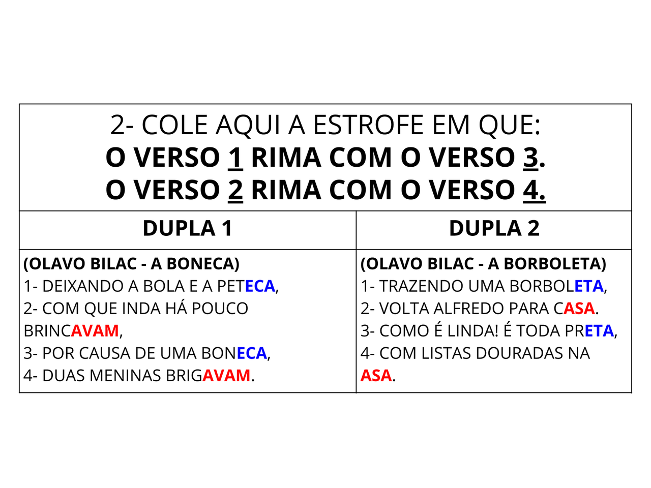 O Que é Estrofe De Um Poema Exemplo Vários Exemplos 8231