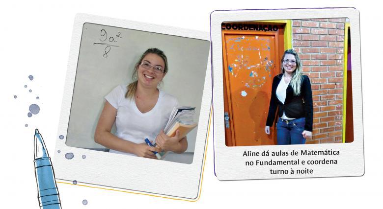 Fotos da educadora Aline Rocha Menezes