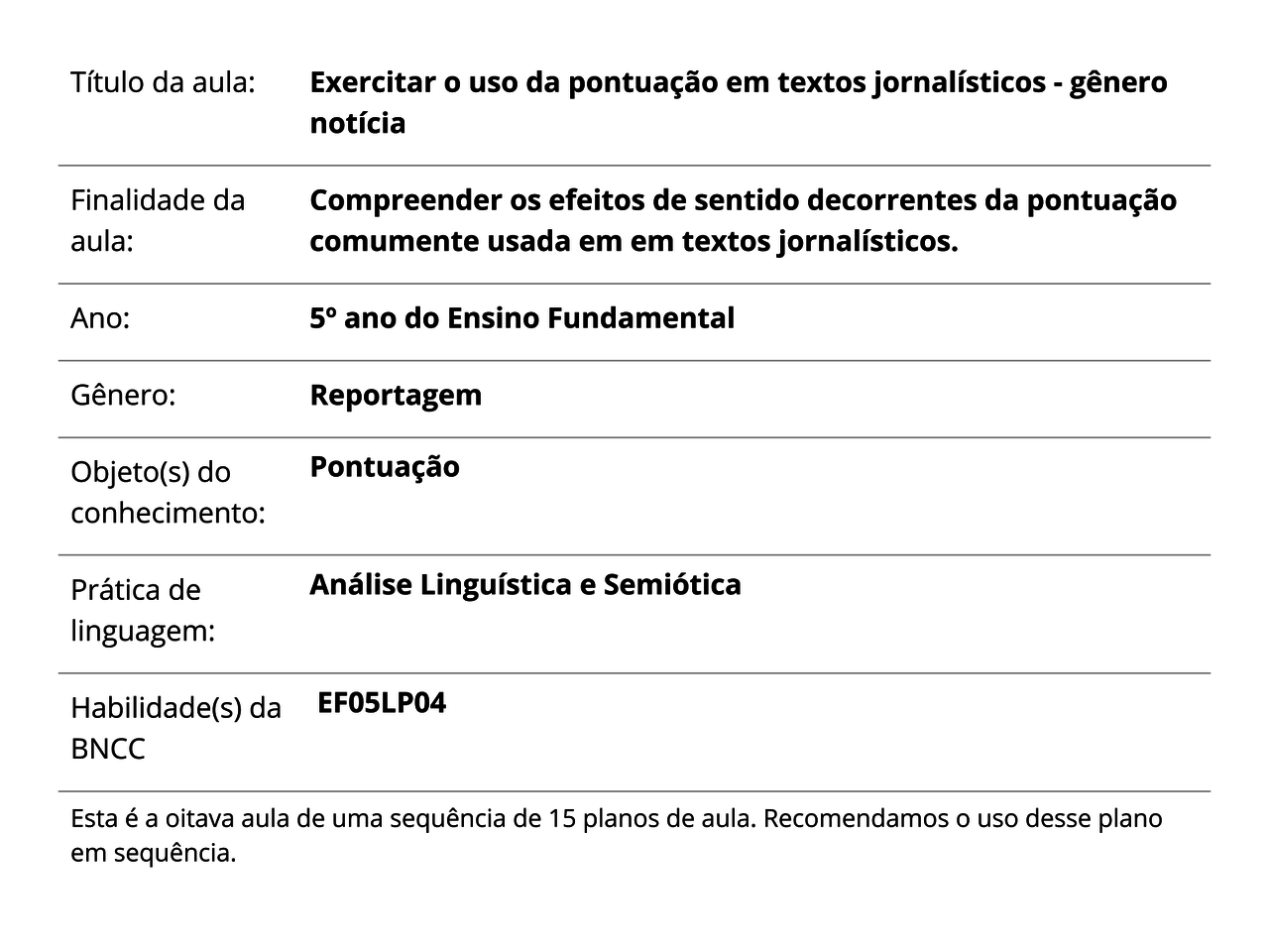 Texto Para Trabalhar Pontuação No 6º Ano