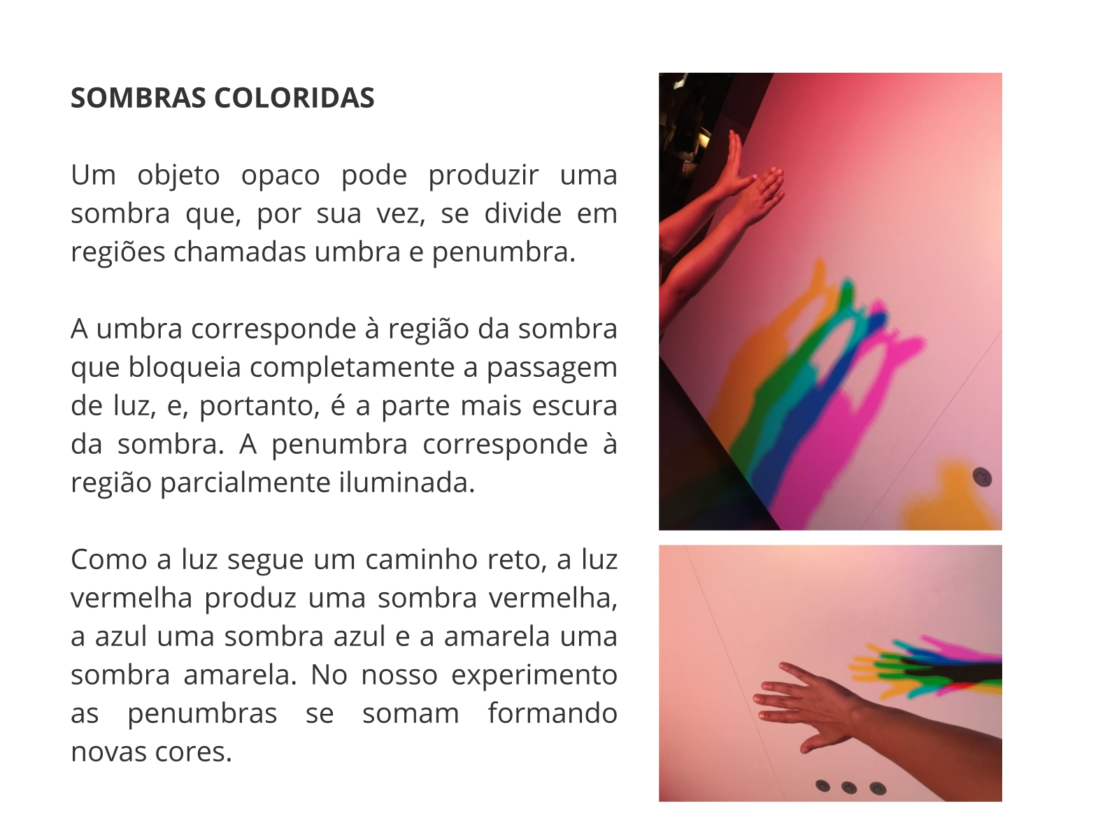 Plano De Aula 3o Ano Sombras E Luz Colorida 9466