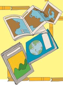 Geografia. Ilustração: Pedro Hamdan