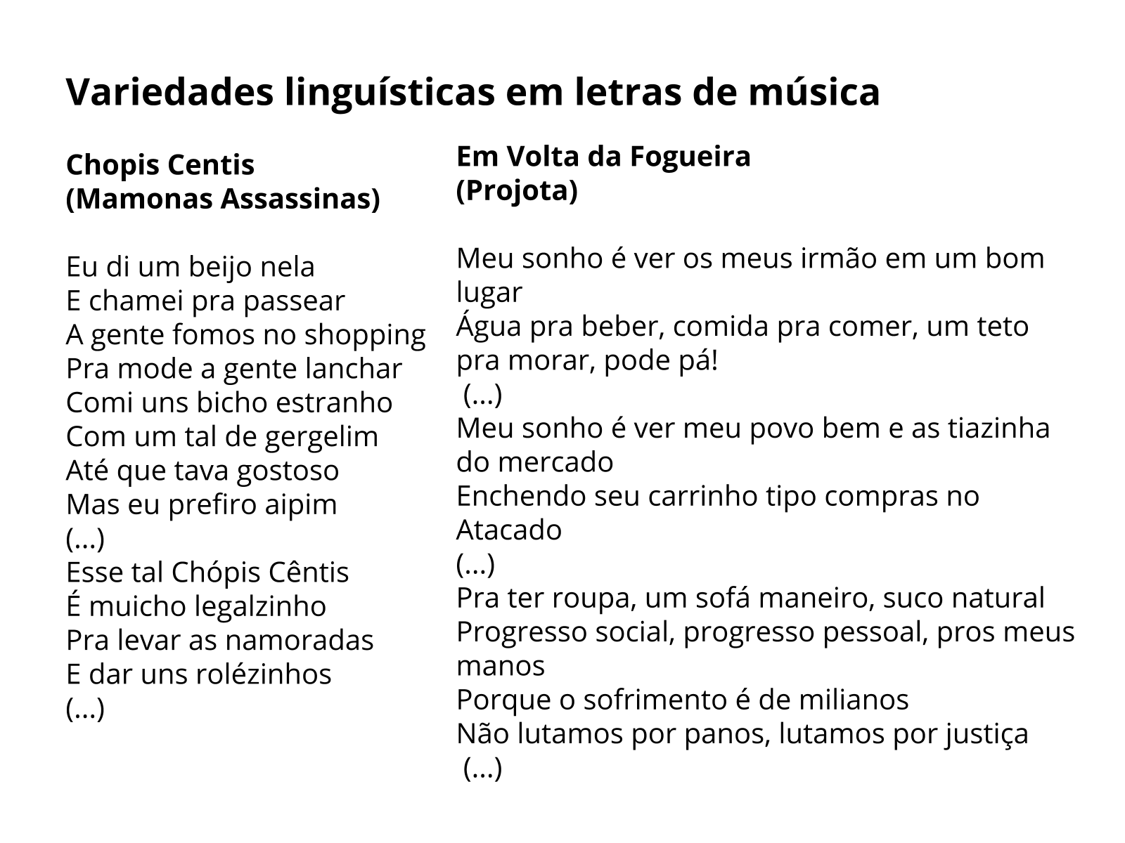 Letras Musica Trabalho, PDF