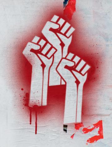 Ilustração de figura socialista