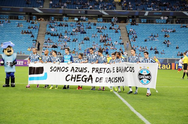 Caso Aranha Racismo. Time de futebol do Grêmio. CRÉDITO: Edson Vara/Grêmio FBPA