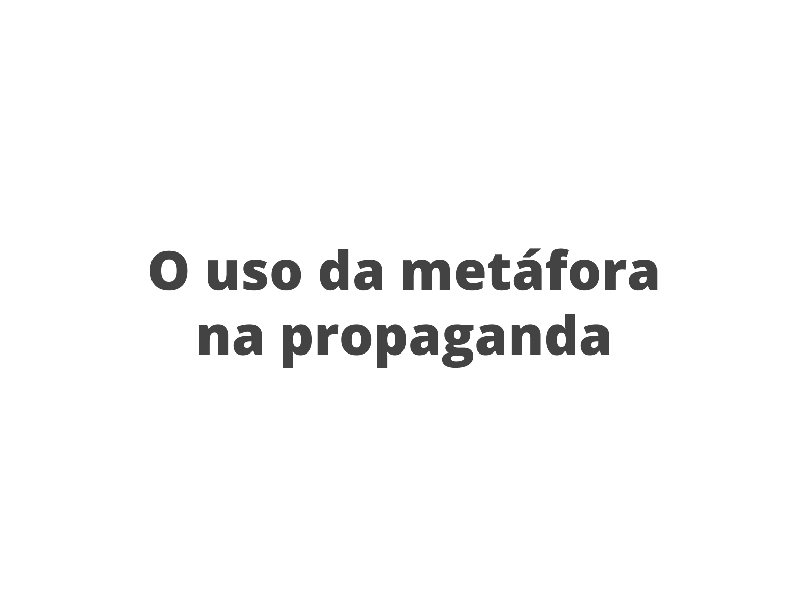 O Uso Da Metafora No Genero Textual Propaganda Planos De Aula 9º Ano Lingua Portuguesa