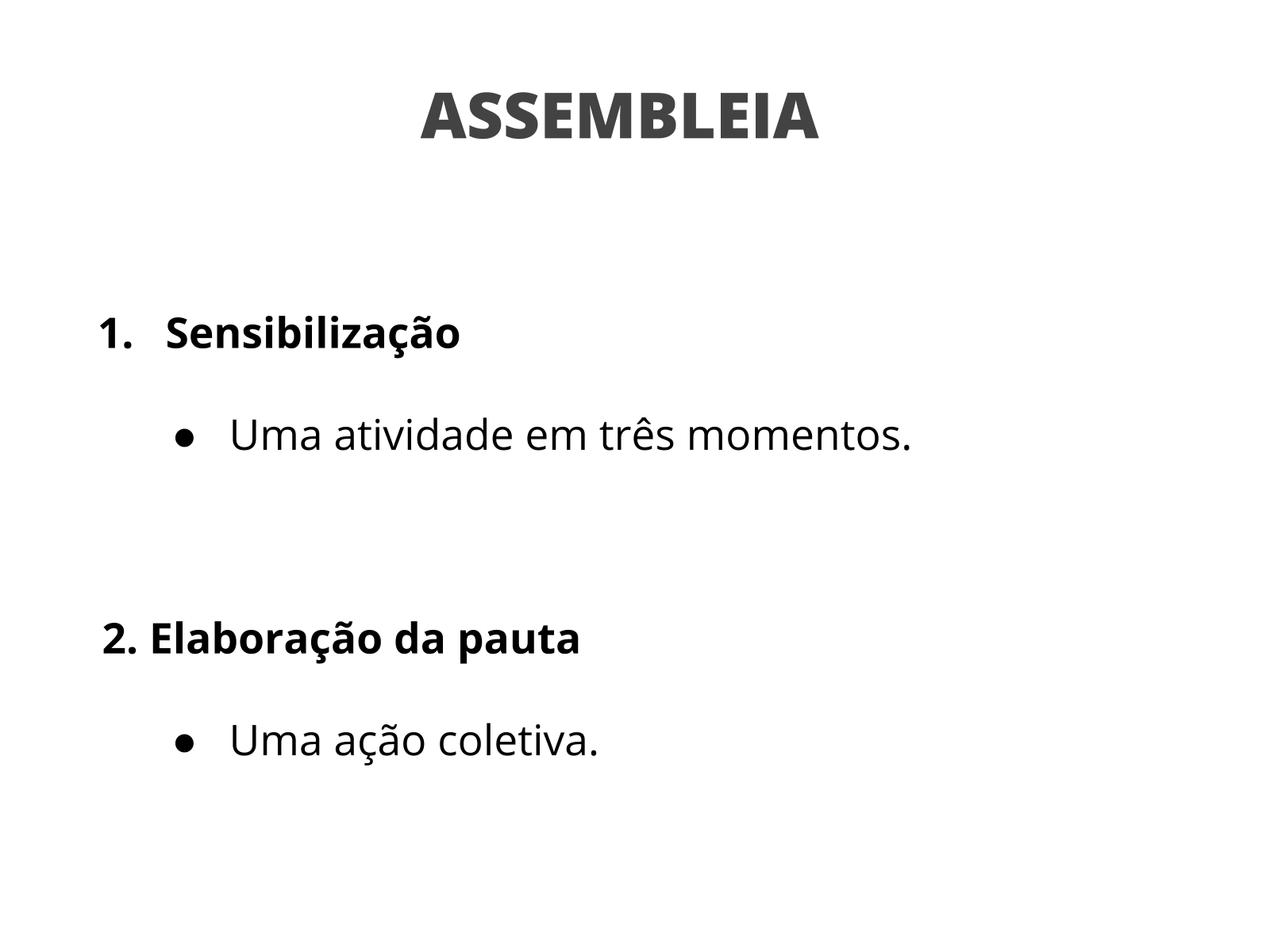 Dinâmica da atividade