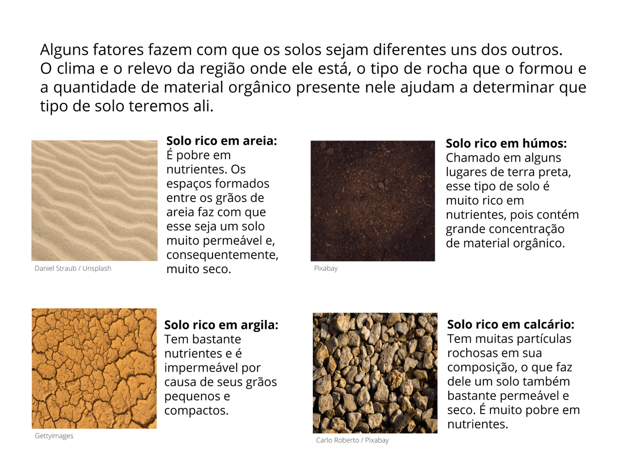 Imagens De Tipos De Solo Para Imprimir