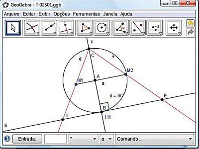 Atividade no Geogebra. Fotos Reproduções/Thales Pereira/Ilustrações Bruno Algarve