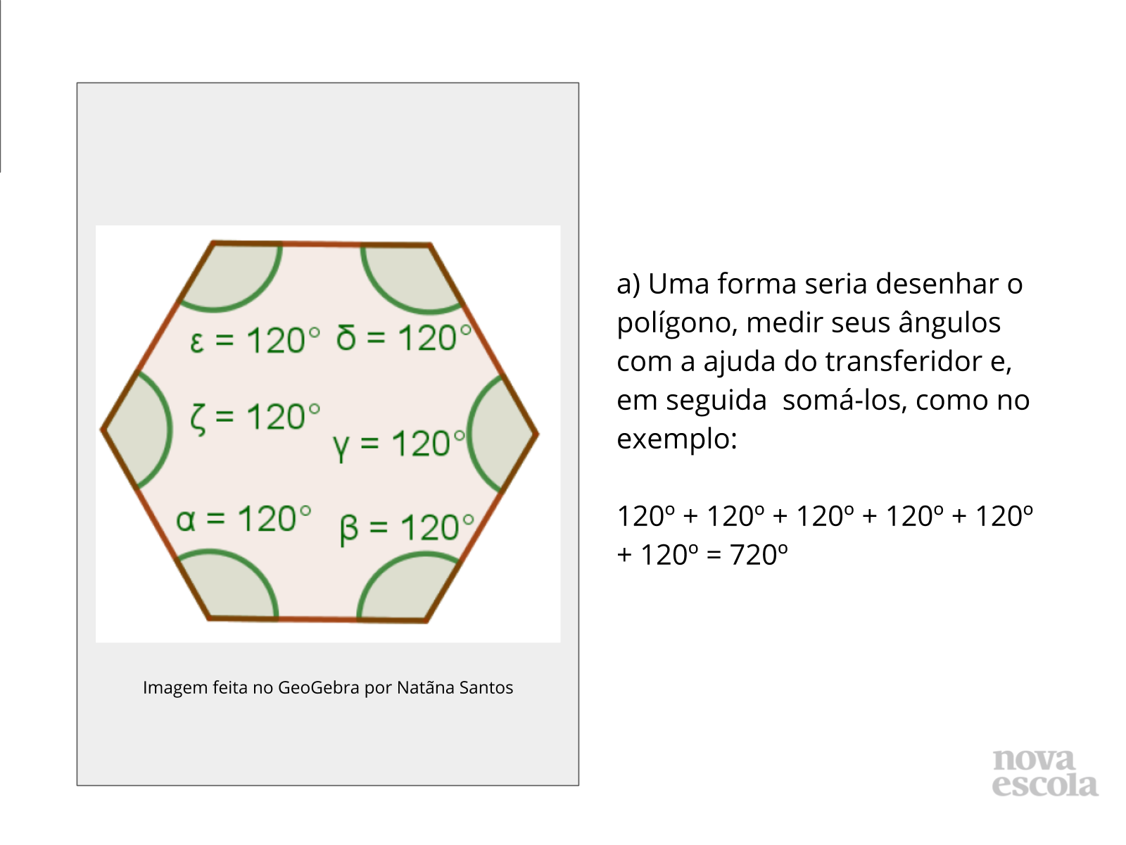 Soma dos ângulos internos de polígonos - Plano de aula - 6º ano