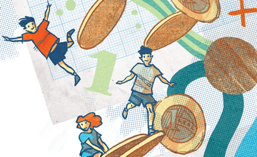 Educação financeira: do meu dinheiro quem cuida sou eu. Ilustração: Olavo Costa