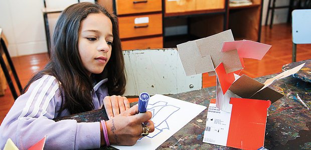 Desenho como forma de expressão pessoal. Foto: Fernanda Salla e Manuela Novais