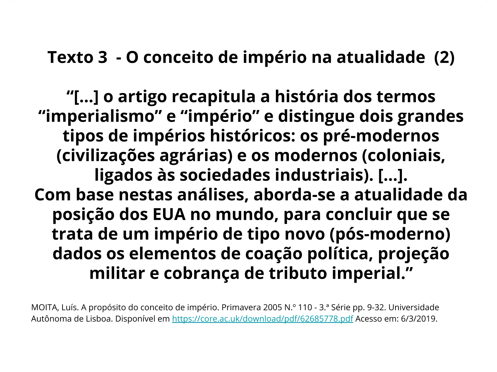 Plano de aula - 6º ano - O conceito de Império na Roma Antiga e na ...