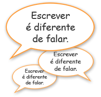 Escrever é diferente de falar