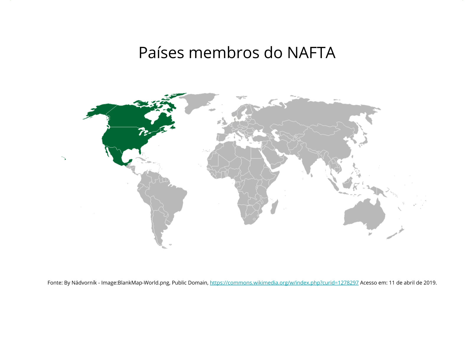 O novo NAFTA - Planos de aula - 8º ano - Geografia