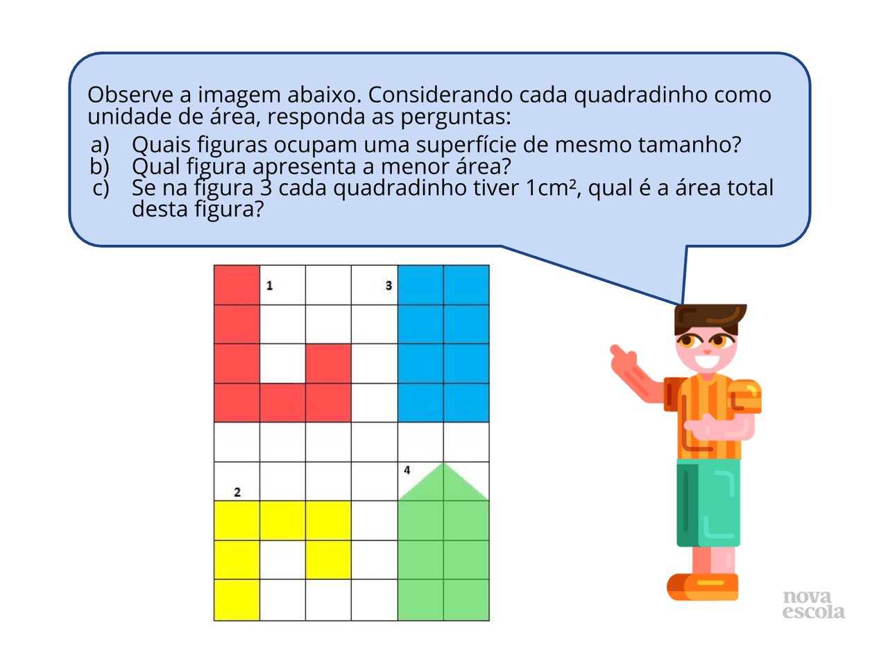 Plano De Aula 4Âº Ano Matematica Comparando Areas Em Figuras Planas Diferentes