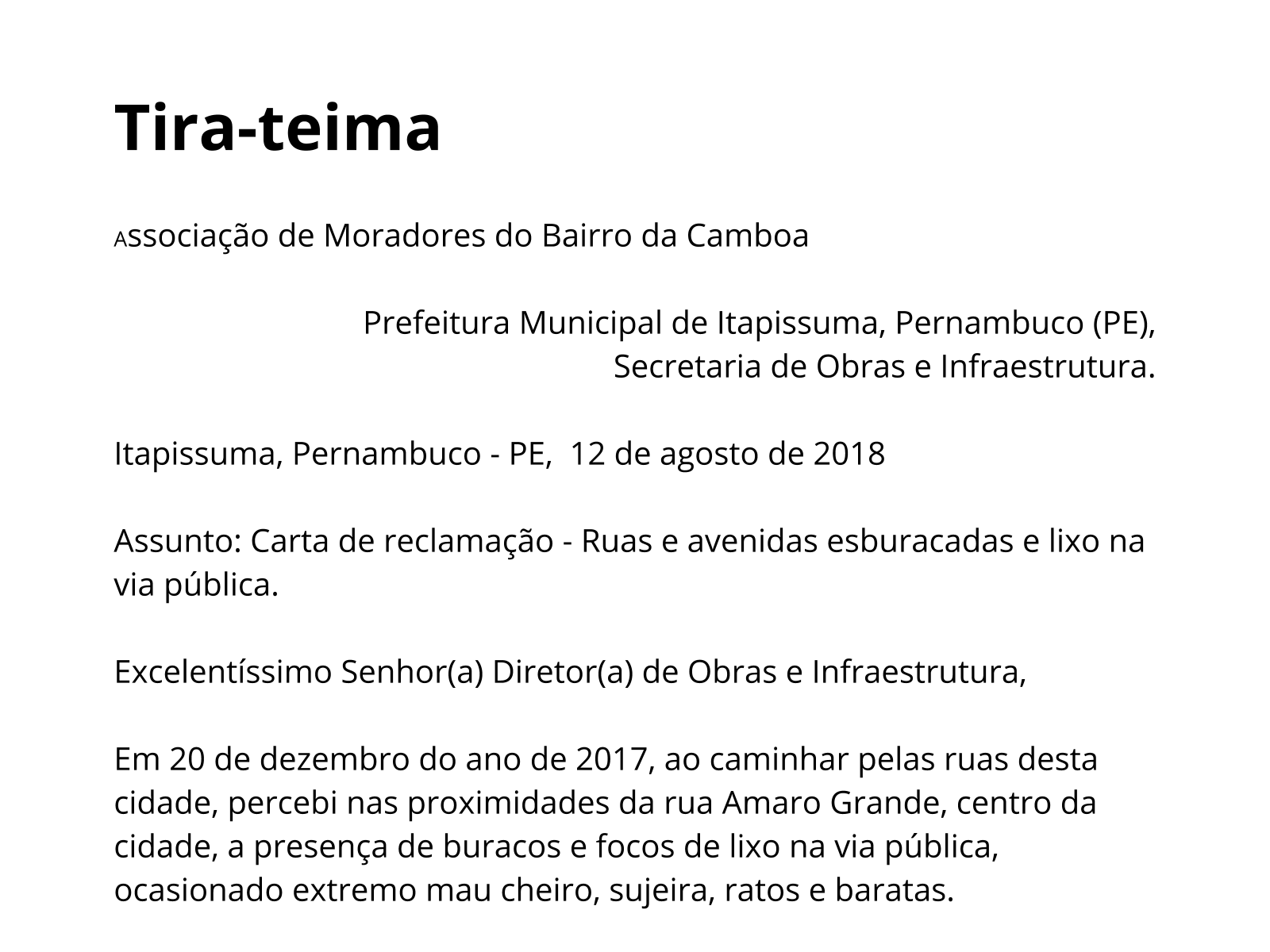 Como Sao As Cartas De Reclamacao Planos De Aula 6º Ano Lingua Portuguesa