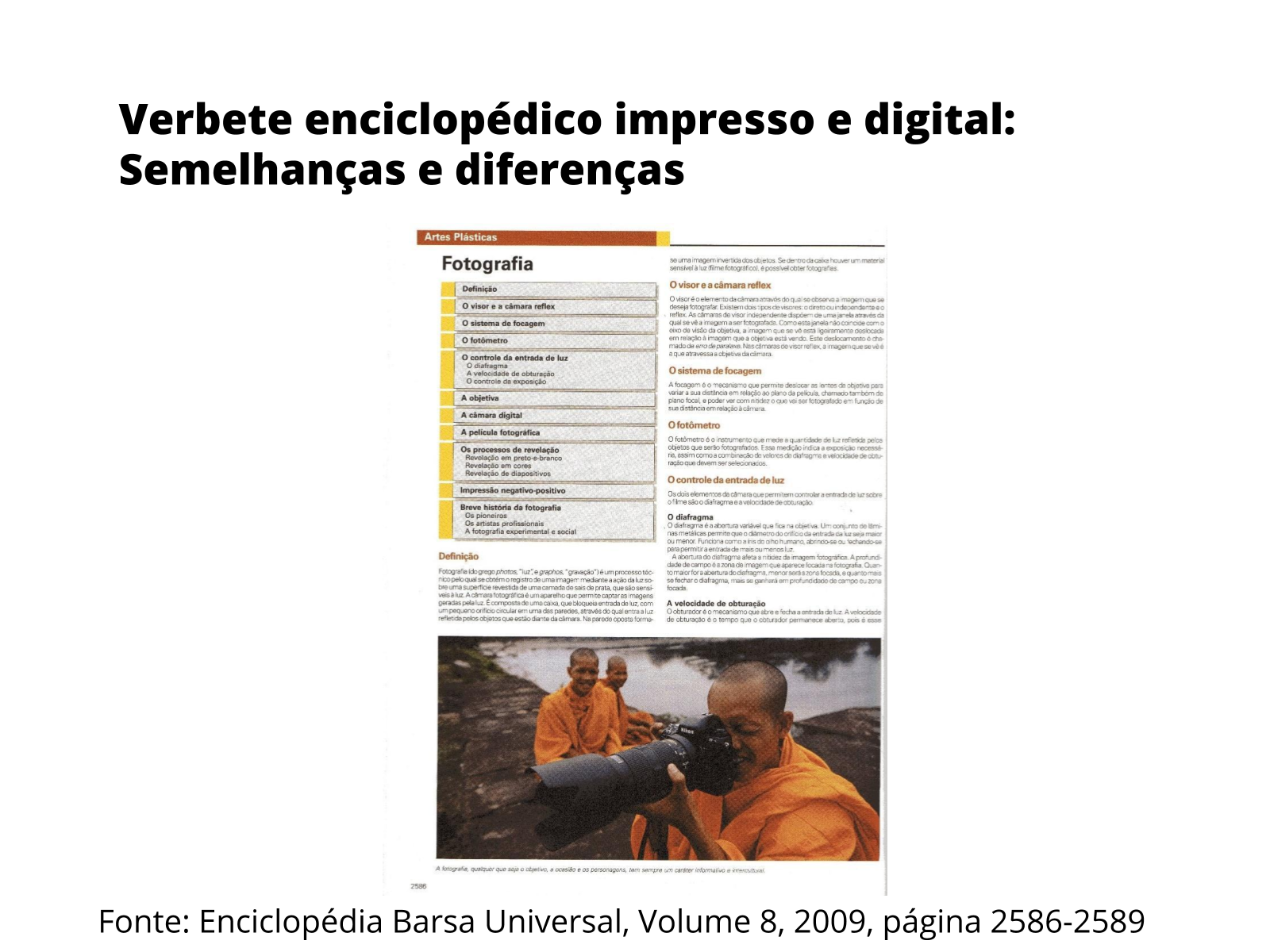 Plano de aula - 8º ano - Verbete de enciclopédia impressa e digital ...