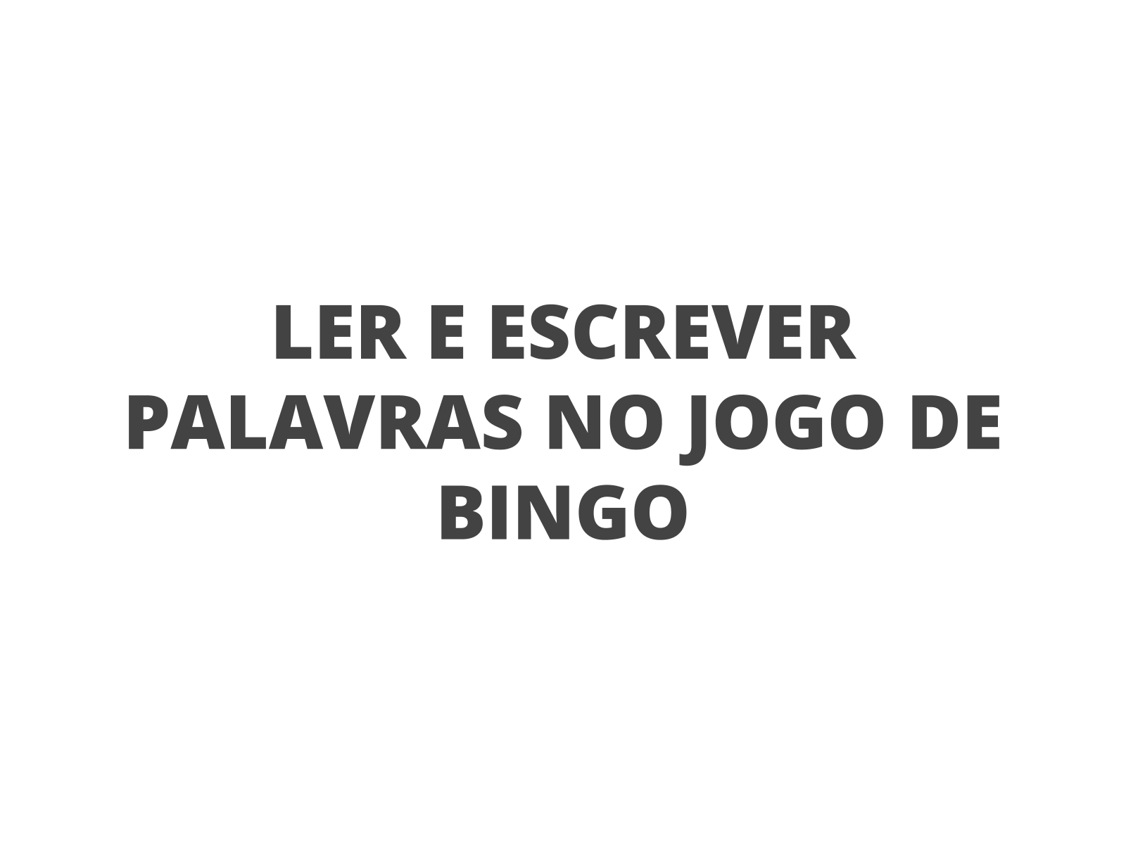 Bingo de respostas: jogo de entrevistas - Português básico