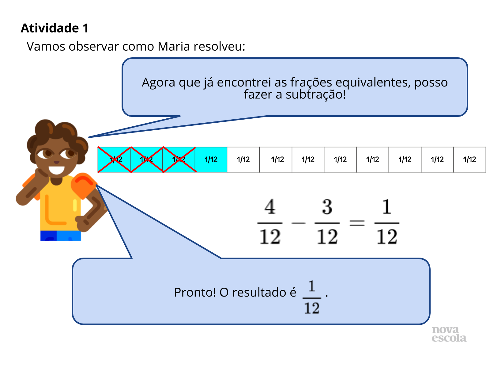 Problemas de subtração de frações com denominadores diferentes Planos de aula º ano