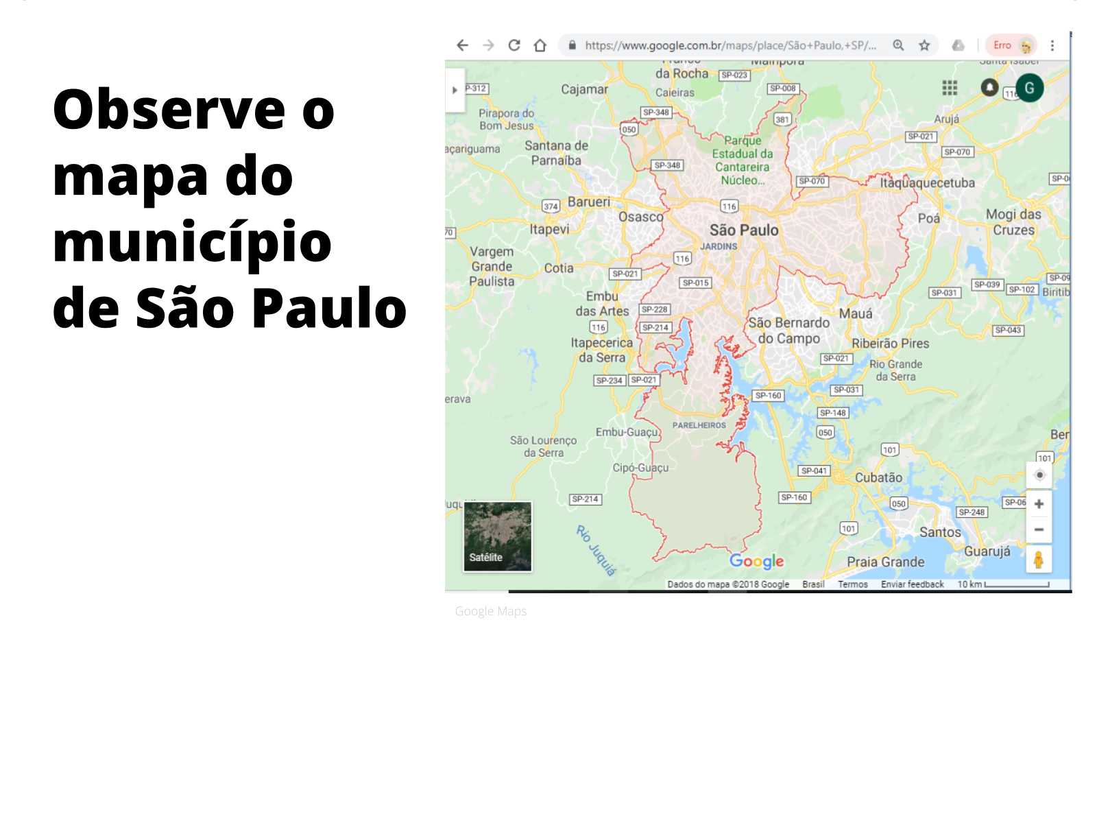 Cidade ou Município? - Planos de aula - 4º ano - Geografia