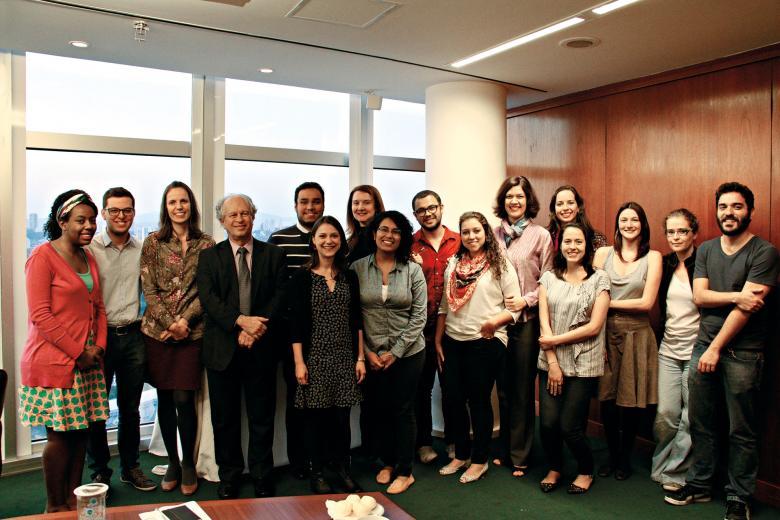 Equipe de Nova Escola e Gestão Escolar com ministro Renato Janine