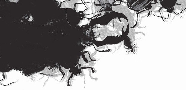 Explore o realismo fantástico do autor alemão com a leitura de uma de suas obras mais famosas. Ilustração: Olavo Costa