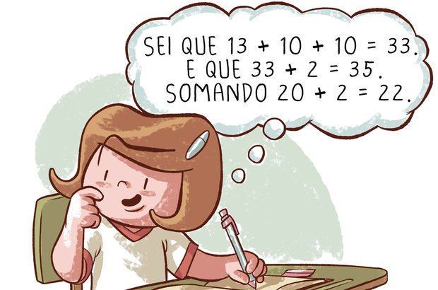Buscar complementos é uma estratégia eficiente, relacionada ao cálculo mental. Raphael Salimena