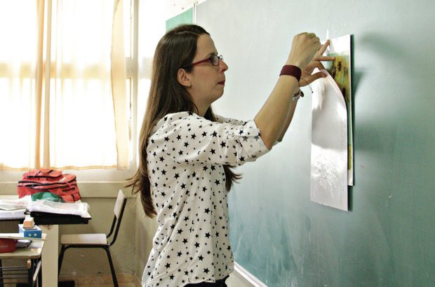 11:00. Na segunda escola, é direto para a sala! André Menezes